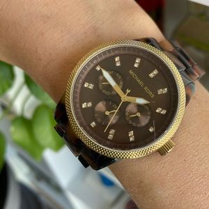 Michael Kors tortoise watch